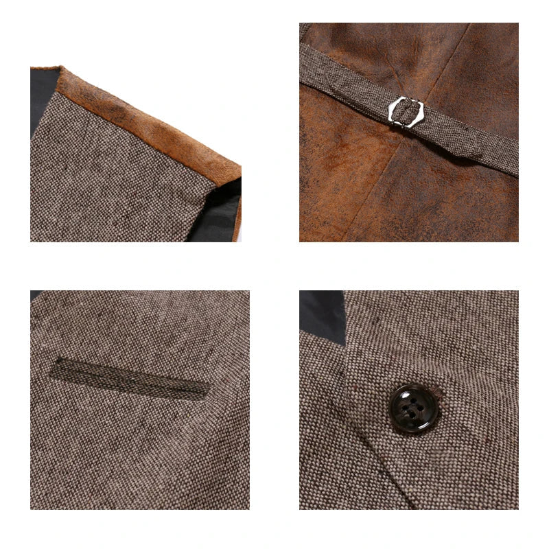 Homme Noir Sans Manche Gilet – Octavio
