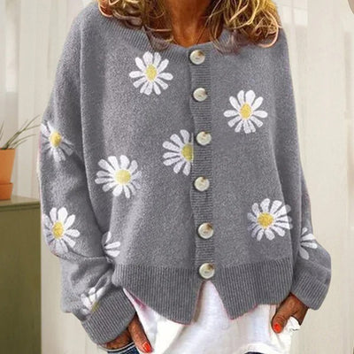 Cardigan Floral | Style Décontracté | Douceur et Chaleur