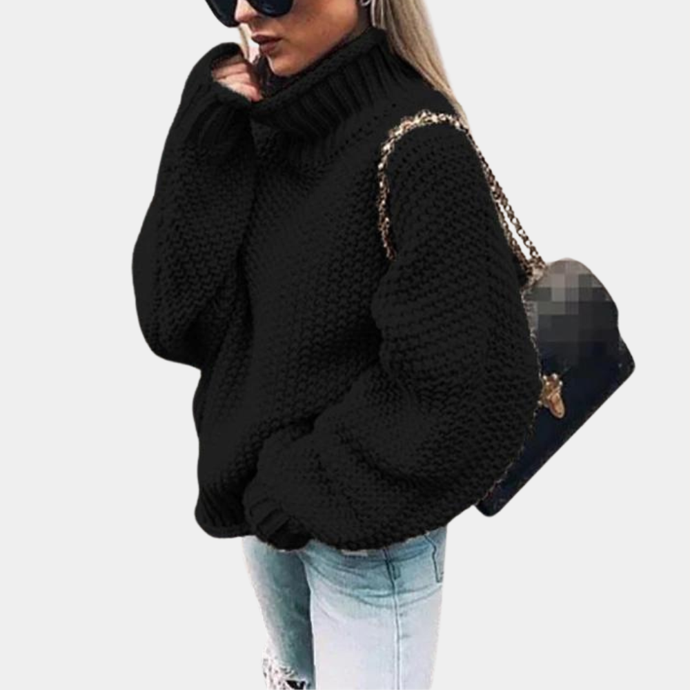 Pull Grove - Oversize - Col roulé - Pull tricoté - Vêtements pour femmes