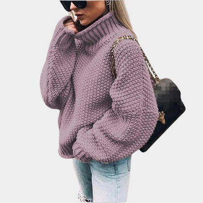 Pull Grove - Oversize - Col roulé - Pull tricoté - Vêtements pour femmes