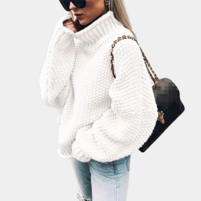Pull Grove - Oversize - Col roulé - Pull tricoté - Vêtements pour femmes