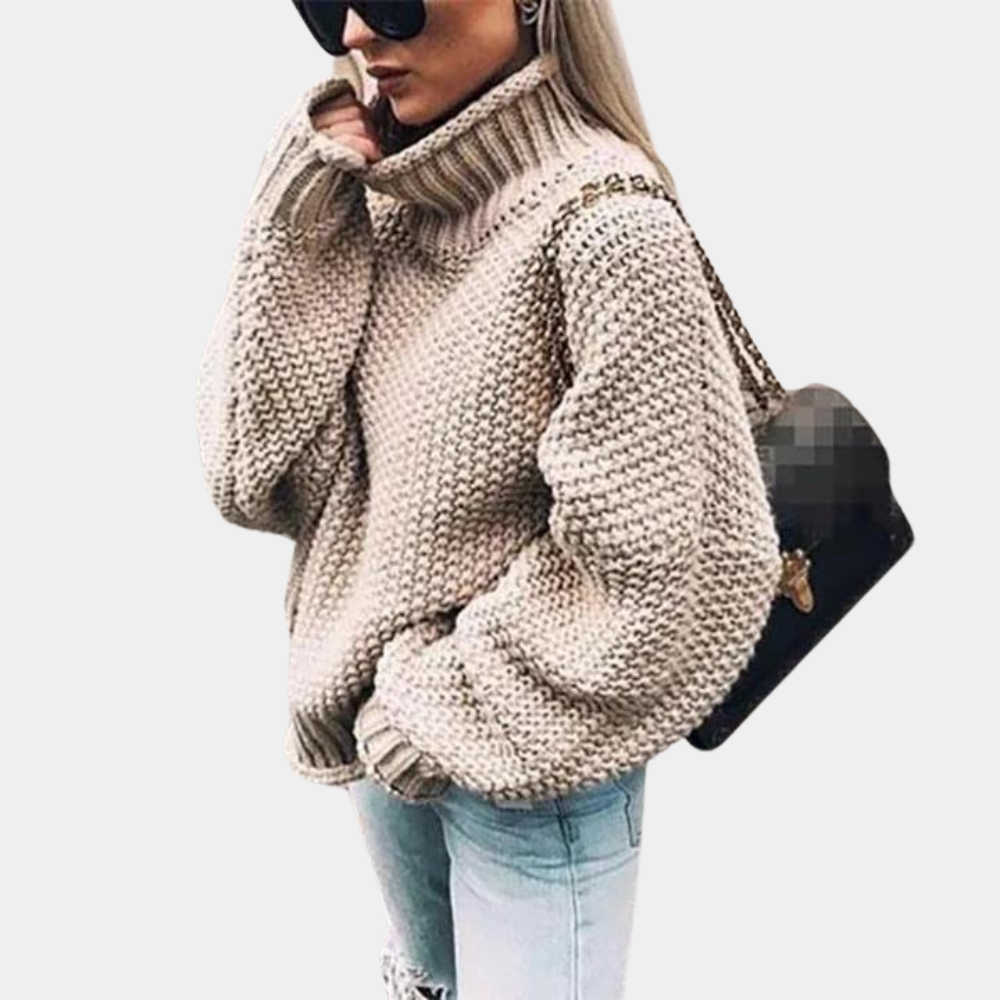 Pull Grove - Oversize - Col roulé - Pull tricoté - Vêtements pour femmes