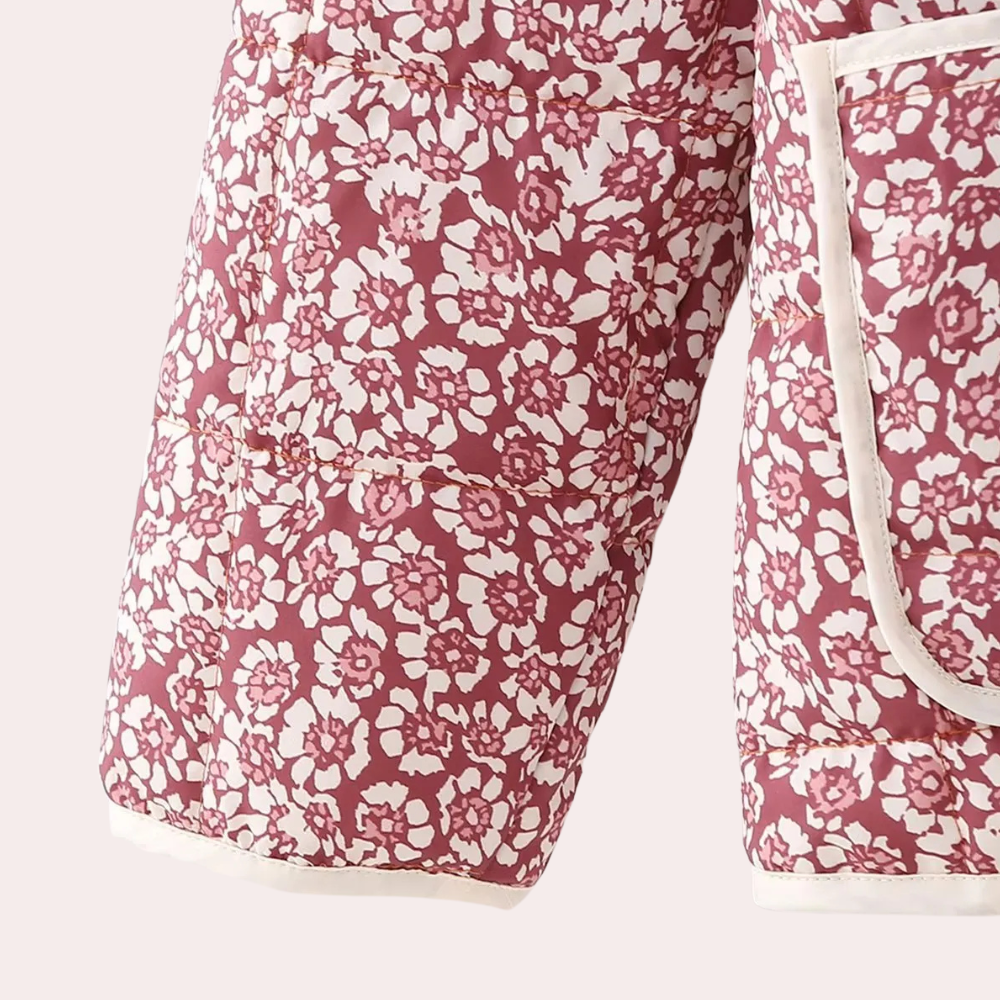 NENE - Veste d'Hiver à Motifs Floraux pour Femmes