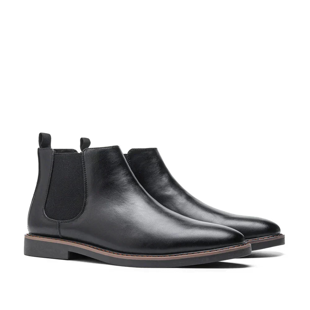 Bottes Chelsea modernes en cuir
