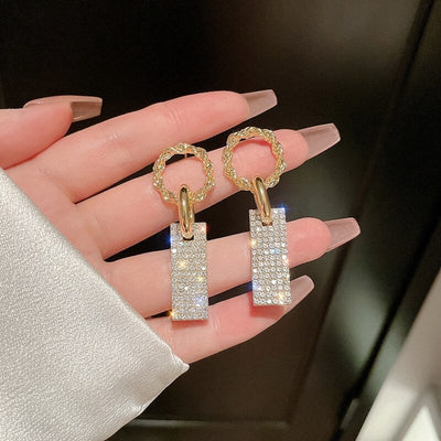 Boucles d'oreilles en zircone en argent sterling