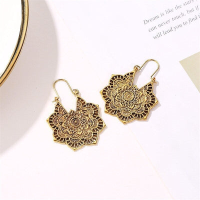 Boucles d'oreilles en style mandala