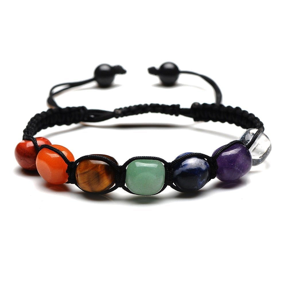Bracelet fait main en pierres magiques naturelles pour la prospérité