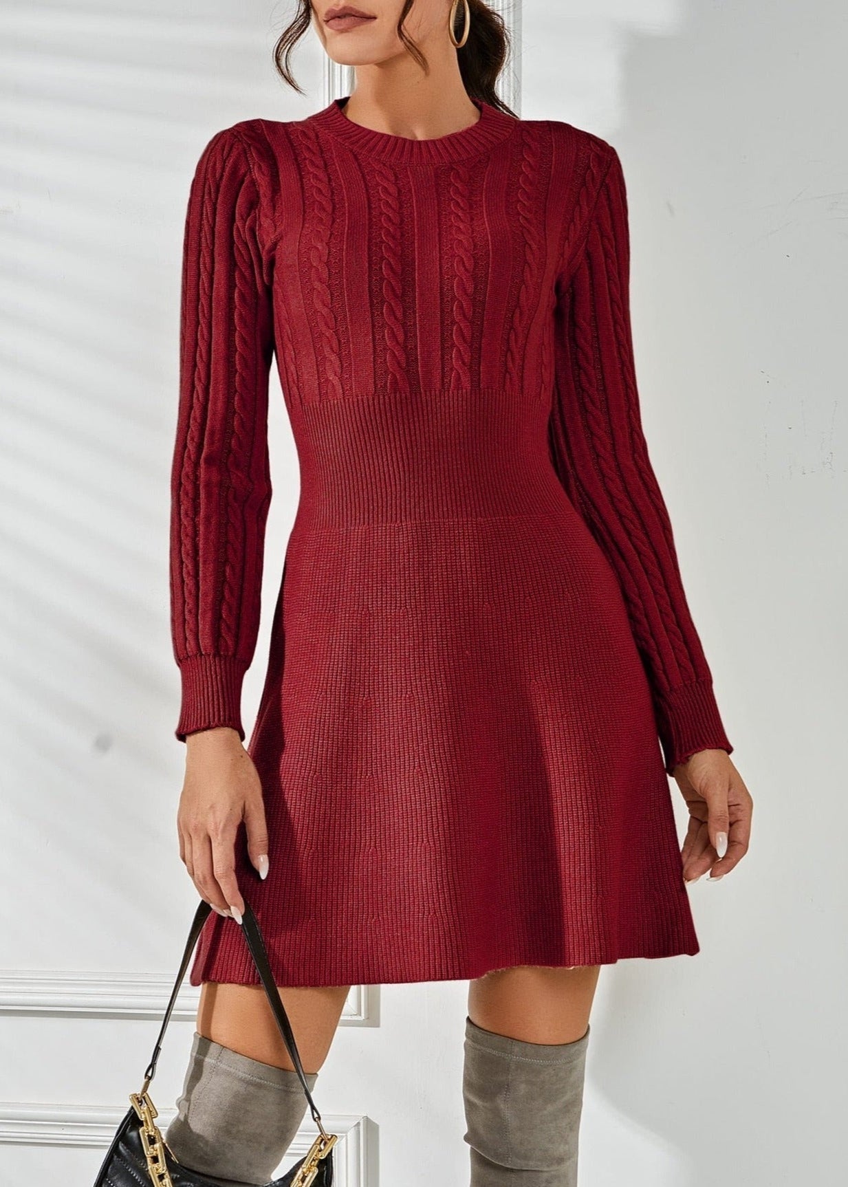 Robe pull élégante et intemporelle