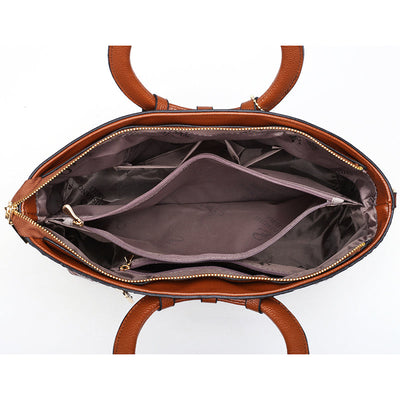 Leah - Sac en cuir vintage gaufré pour femmes