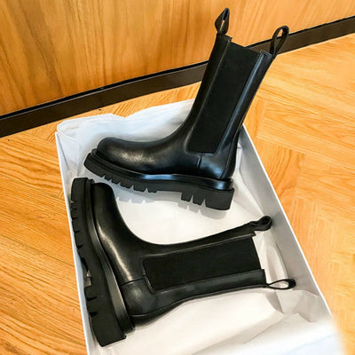 Mathilde | Bottes A Enfiler Pour Femme | Noir