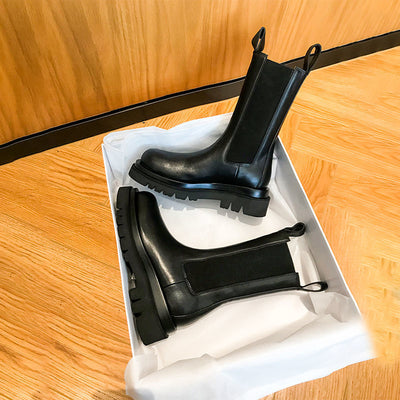 Mathilde | Bottes A Enfiler Pour Femme | Noir
