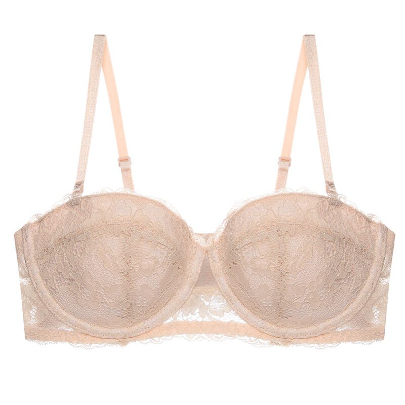 Soutien-gorge balconnet femme – Dentelle respirante – Armatures – Bretelles réglables