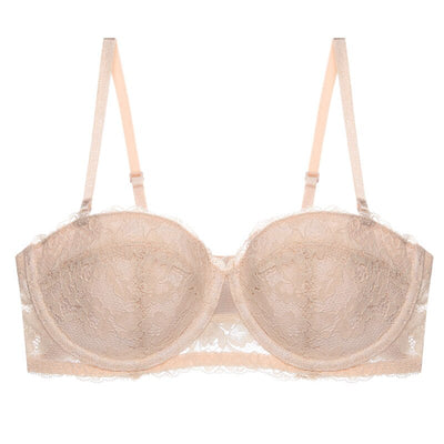 Soutien-gorge balconnet femme – Dentelle respirante – Armatures – Bretelles réglables