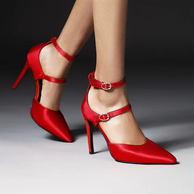 Escarpins en satin