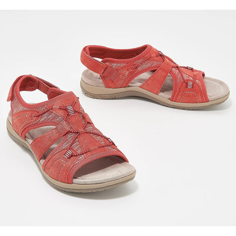 Sandales femme – Bout ouvert – Semelle coussinée – Brides respirantes – Style décontracté