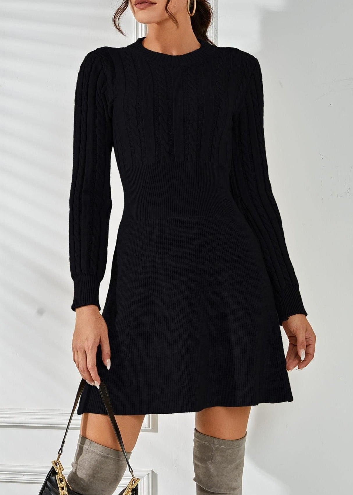 Robe pull élégante et intemporelle