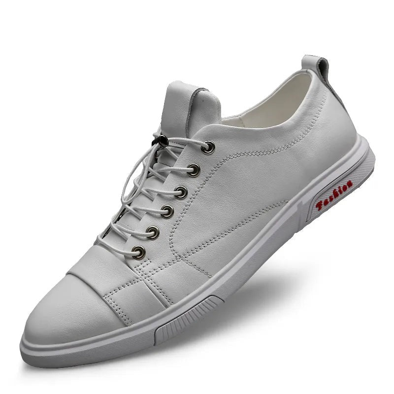 Baskets romaines en cuir de vache