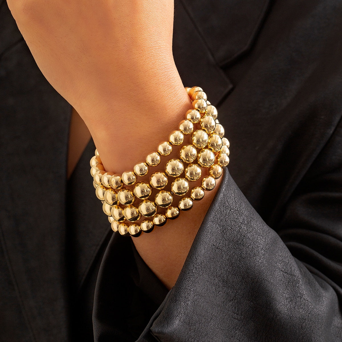 Camille - Élégante parure de colliers en pelline pour femmes