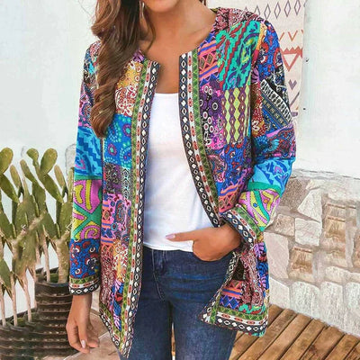 Veste Brodée Patchwork | Coton | Colorée & Authentique