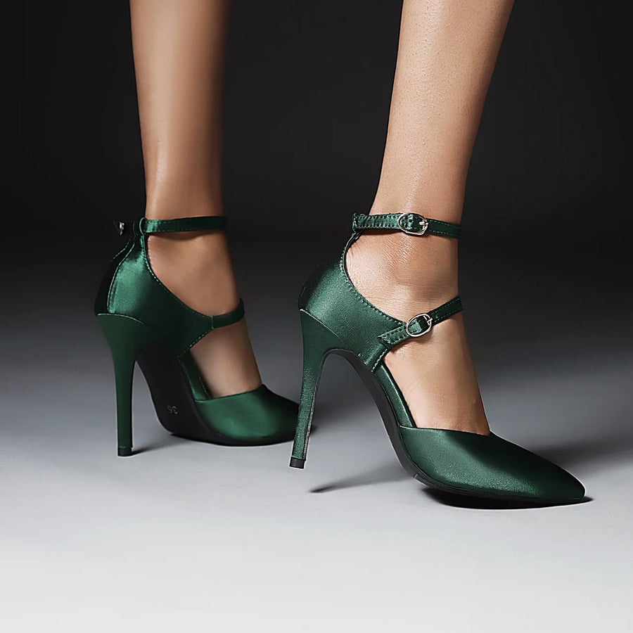 Escarpins en satin