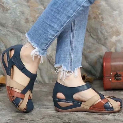 Stéphanie | Sandales Confortable Pour Femme | Compensées