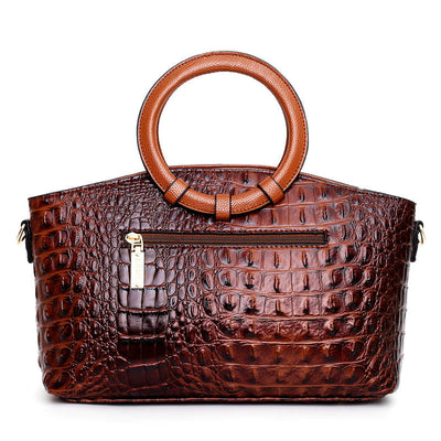 Leah - Sac en cuir vintage gaufré pour femmes