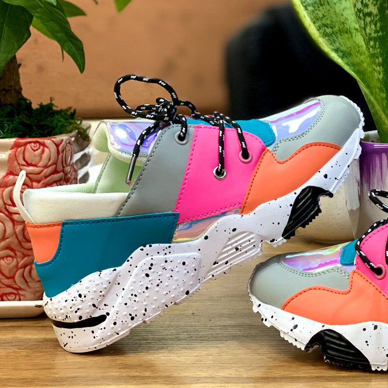 Élodie | Baskets Multicolore Pour Femme | À Lacets