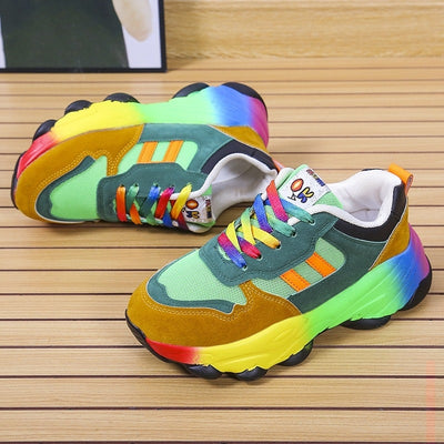 Alaya | Baskets Colorée Pour Femme | À Lacets
