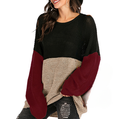 JACQUELINE - Pull Élégant à Col Ronde pour Femmes