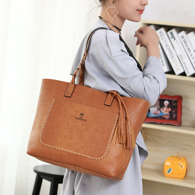 Sac à bandoulière en cuir pour femmes