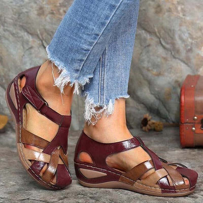 Stéphanie | Sandales Confortable Pour Femme | Compensées