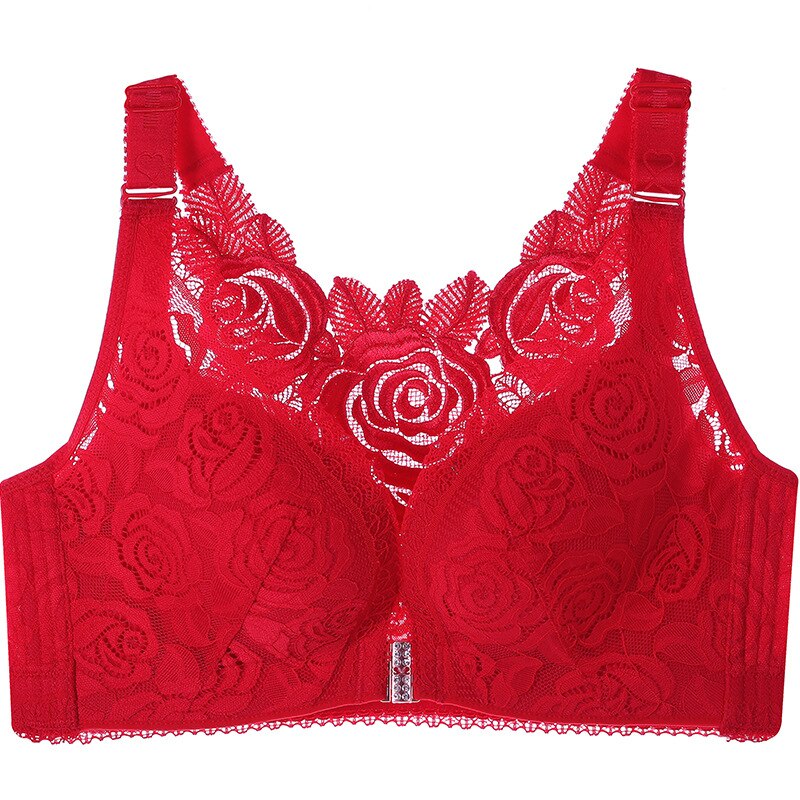 Carly - Soutien-gorge push-up sans fil pour femmes avec fermeture sur le devant