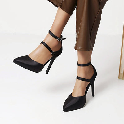 Escarpins en satin