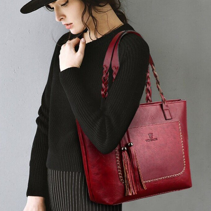 Sac à bandoulière en cuir pour femmes
