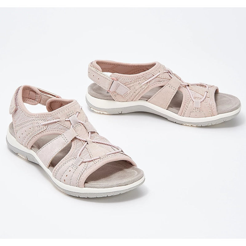 Sandales femme – Bout ouvert – Semelle coussinée – Brides respirantes – Style décontracté