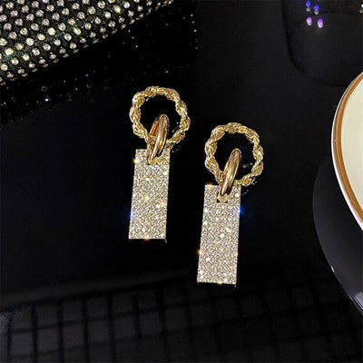 Boucles d'oreilles en zircone en argent sterling