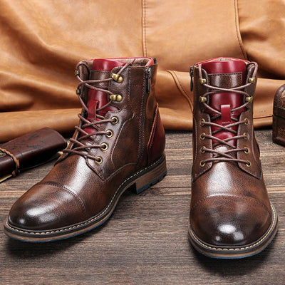 Bottes Premium en Cuir Véritable pour Hommes