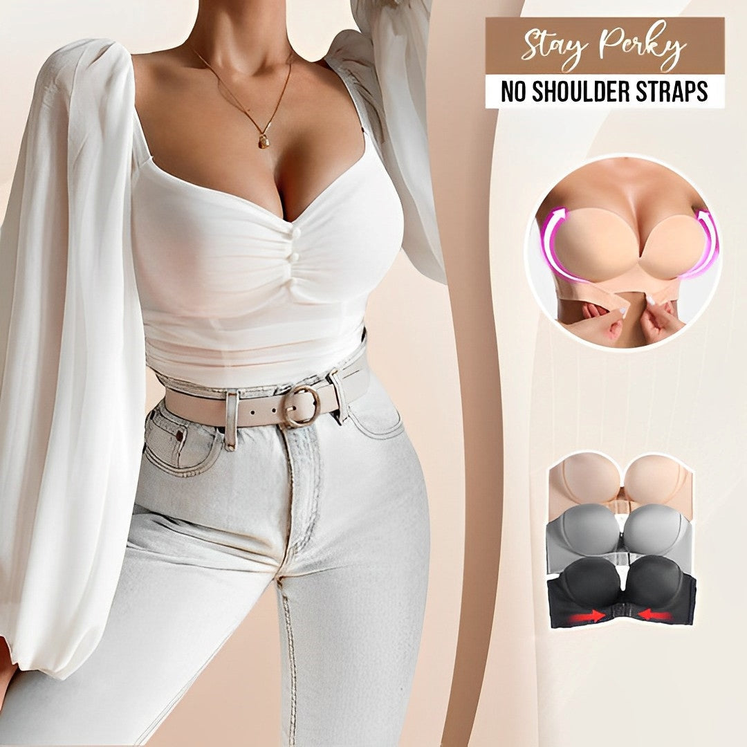 Soutien-gorge push-up femme – Sans bretelles – Sans coutures – Maintien invisible