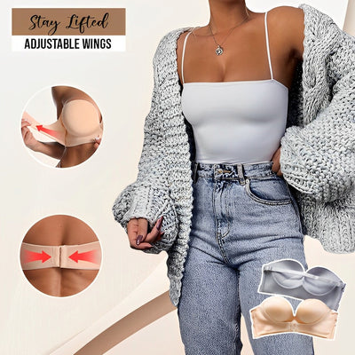 Soutien-gorge push-up femme – Sans bretelles – Sans coutures – Maintien invisible