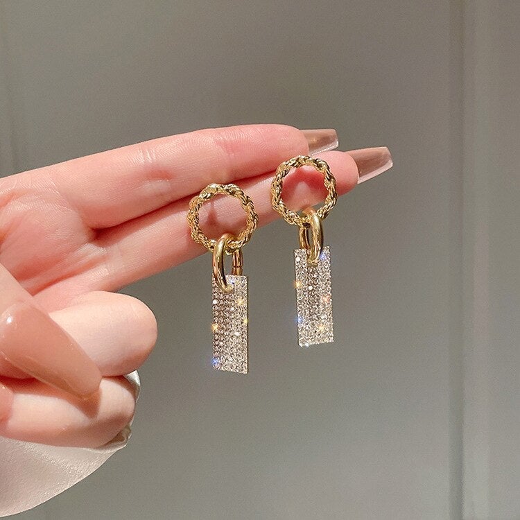 Boucles d'oreilles en zircone en argent sterling