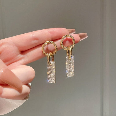 Boucles d'oreilles en zircone en argent sterling