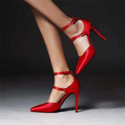 Escarpins en satin