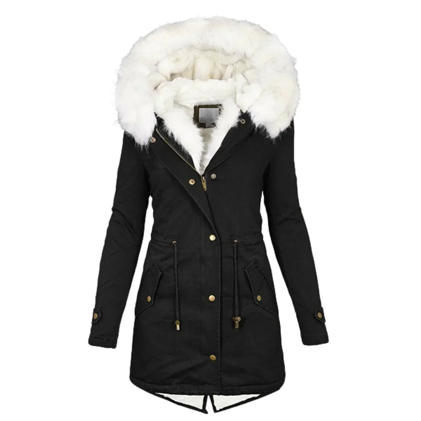 Giulia - Manteau d'hiver avec doublure en fausse fourrure