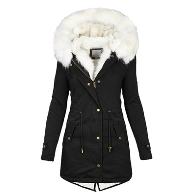 Giulia - Manteau d'hiver avec doublure en fausse fourrure