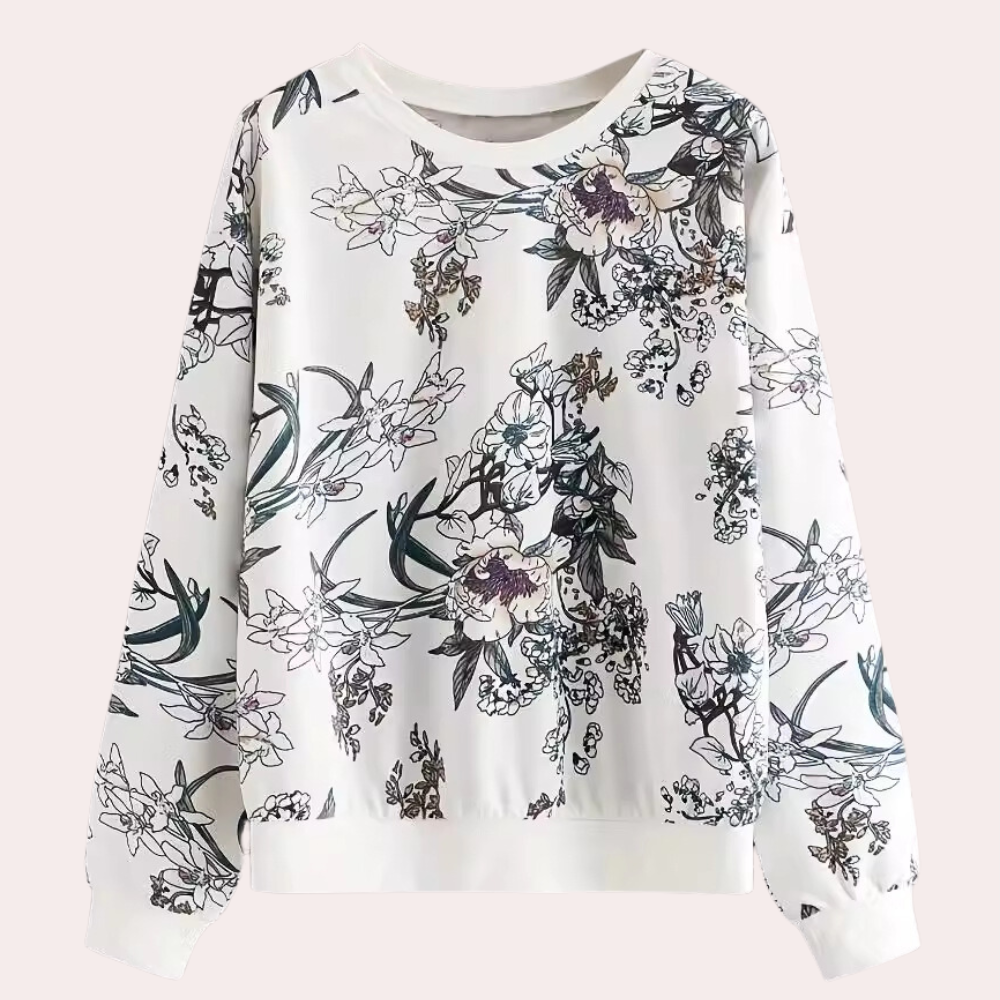 DORIS - Pull Fleurie Classique pour Femmes