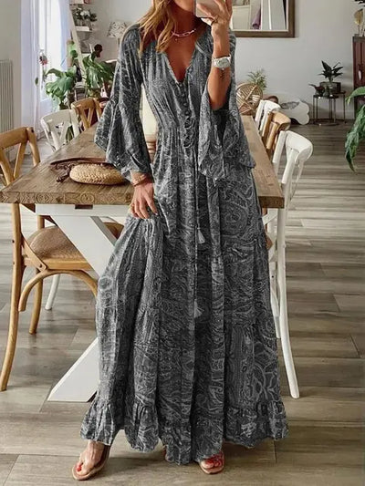 Reine - Robe Longue Confortable Pour Les Styles Décontractés