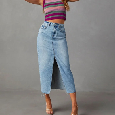 Paulin | Jupe Taille Haute Pour Femmes | Fente