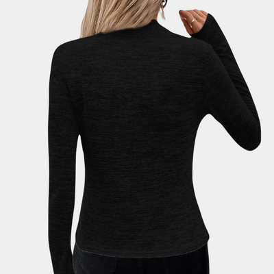 MICAELA - Pull-over à Zip Oblique Moderne pour Femmes