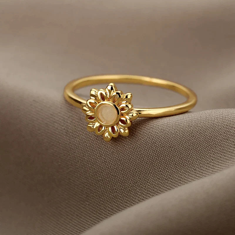 Bague en Tournesol Doré