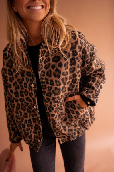 Élodie™ | Veste Bomber Léopard